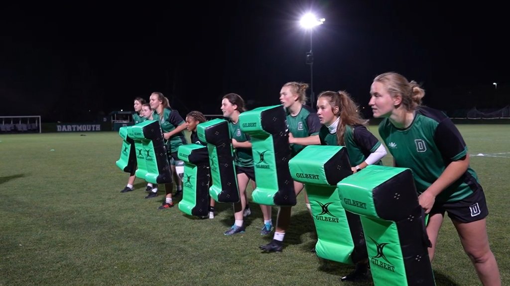 Dartmouth Women's Rugby Team at training
